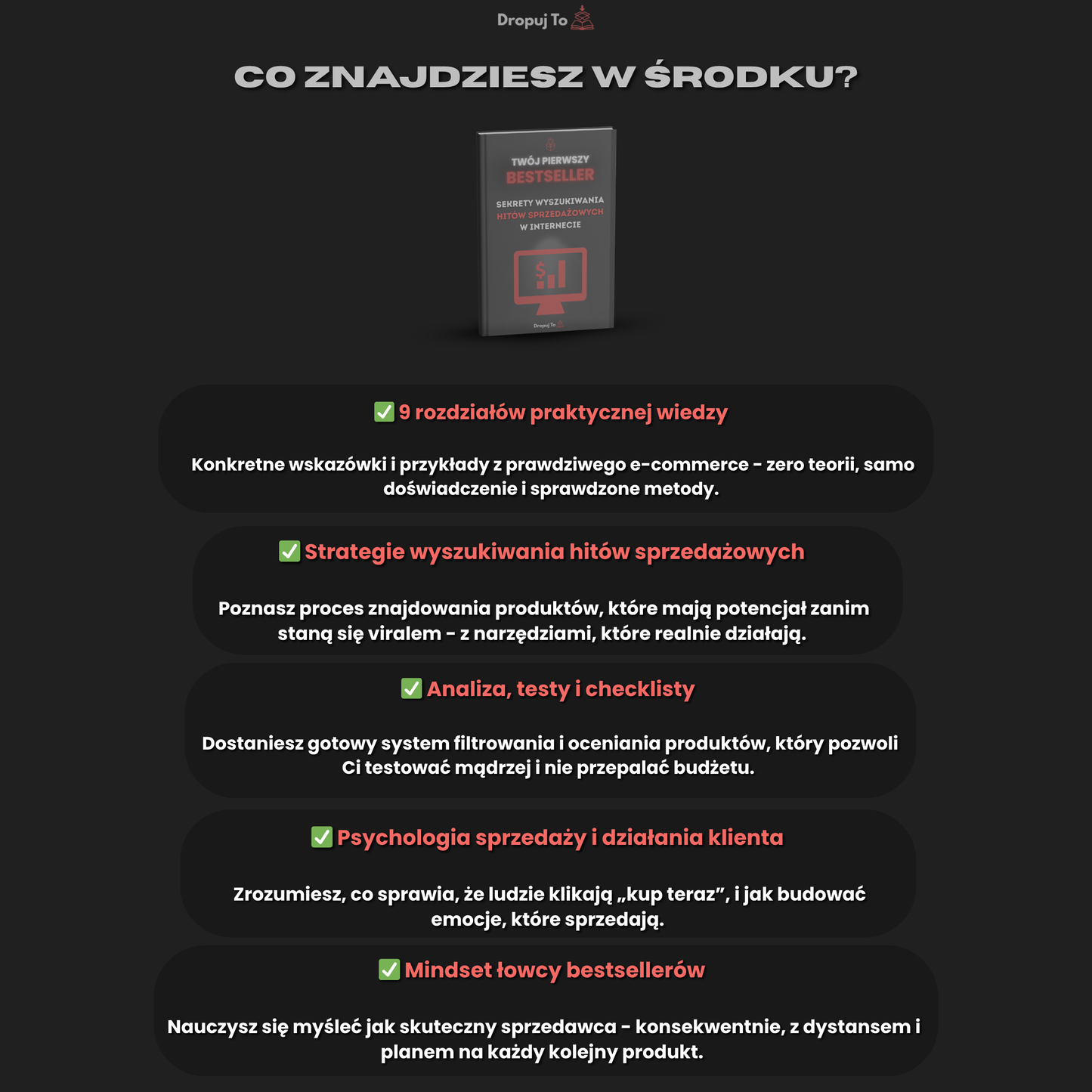 Twój pierwszy bestseller - sekrety wyszukiwania hitów sprzedażowych w internecie